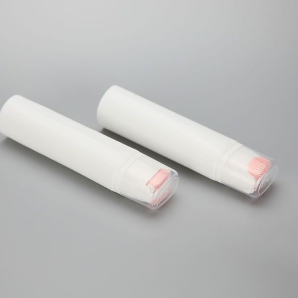 50mm 25g silicone facial cleansing brush cosmetic plastic packaging tube with slant silicone brush
