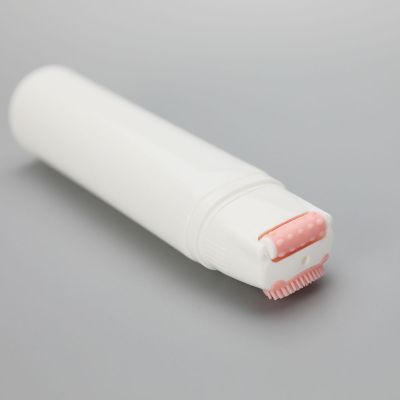 50mm 25g silicone facial cleansing brush cosmetic plastic packaging tube with slant silicone brush