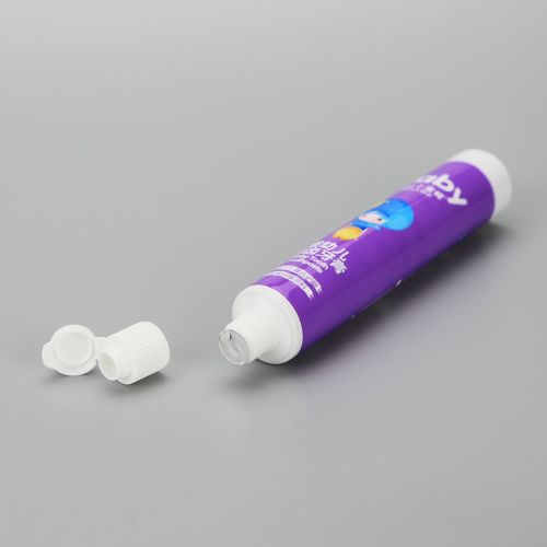 50g small diameter ABL baby kids toothpaste empty plastic packaging tube with cute flip top cap