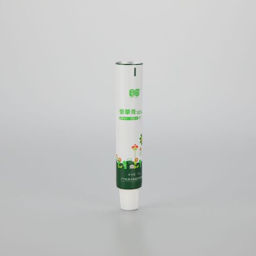 15g skin care vanilla cream ABL aluminum cosmetic plastic packaging tube with small white screw cap