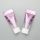 D40mm 3.5oz/100g PBL cute plastic transparent purple hand cream tube with special shape sealing