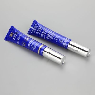 15ml/0.5oz cosmetic tube for lip gloss lip balm container with slant lip applicator