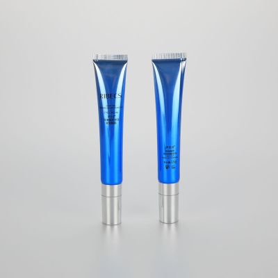 Custom 15g lip gloss container lip balm tube cosmetic laminated tubes with slant lip applicator