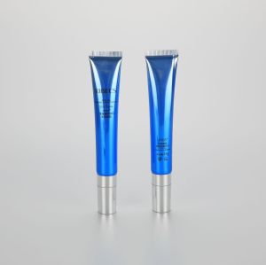 Custom 15g lip gloss container lip balm tube cosmetic laminated tubes with slant lip applicator