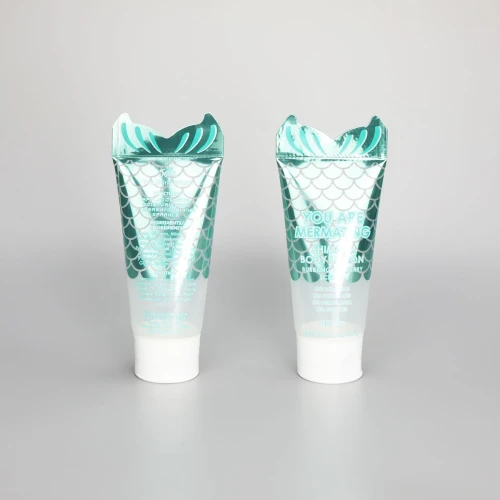 D40mm 3.5oz/100g cute gradient green specail sealed tube hand cream tube hot stamping tube