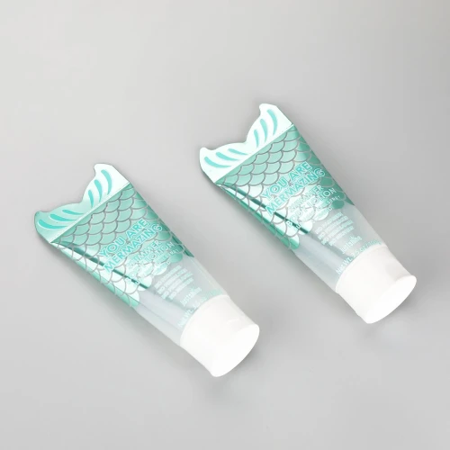 D40mm 3.5oz/100g cute gradient green specail sealed tube hand cream tube hot stamping tube