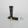 20ml Matt black plastic cosmetic slanted lip balm tube lip gloss tube with golden screw cap