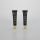 20ml Matt black plastic cosmetic slanted lip balm tube lip gloss tube with golden screw cap
