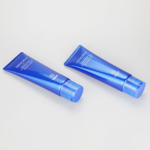 120g eco friendly blue facial cleanser tube cosmetic plastic tubes with disc cap