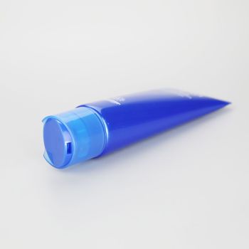 120g eco friendly blue facial cleanser tube cosmetic plastic tubes with disc cap