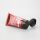 High gloss 100g red aluminum plastic cosmetic tube for facial cleanser with black flip top cap