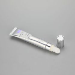 18ml aluminum plastic lip gloss container lip balm tube cosmetic tubes with slant lip applicator