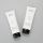100g empty oval plastic cosmetic tubes for facial cleanser with black flip cap