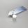 100g gradient grey aluminum plastic cosmetic facial cleanser tube with silver screw cap