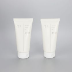 100ml matt white facial cleanser tube cosmetic plastic tubes with flip top cap