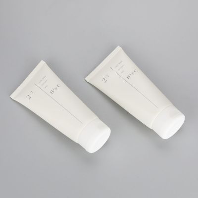 100ml matt white facial cleanser tube cosmetic plastic tubes with flip top cap