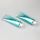 120g gradient green high glossy facial cleanser hair gels tube with high quality acrylic screw cap