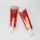 120g gradient red high glossy aluminum plastic tube with fancy shape luxury acrylic screw cap