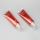 120g gradient red high glossy aluminum plastic tube with fancy shape luxury acrylic screw cap