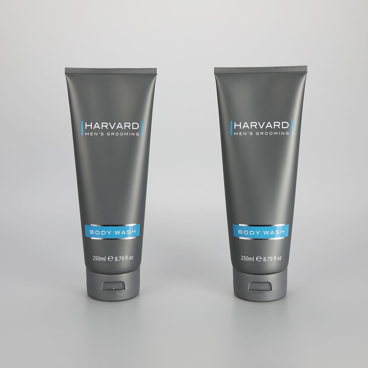 250ml/8.79oz matt gray cosmetic plastic body lotion tube body wash