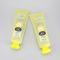 250g clear yellow smooth skincare tube facial cleanser plastic packaging with fancy flip top cap