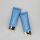 100g/3.53oz empty oval matt blue cosmetic plastic facial cleanser tubes with golden flip top cap