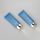 100g/3.53oz empty oval matt blue cosmetic plastic facial cleanser tubes with golden flip top cap