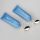 100g/3.53oz empty oval matt blue cosmetic plastic facial cleanser tubes with golden flip top cap