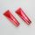 110g High glossy shiny material red facial cleanser packaging tube with luxury glossy screw cap