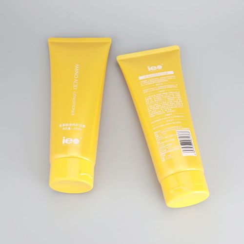 200g glossy hair conditioner empty plastic packaging tube with high quality flip top cap
