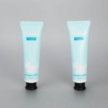 30g aluminum plastic hand cream tube cosmetic plastic tubes with black flip top cap