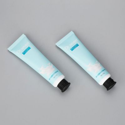 30g aluminum plastic hand cream tube cosmetic plastic tubes with black flip top cap