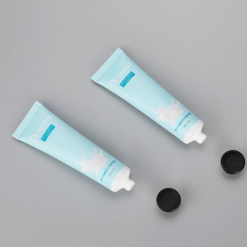 30g aluminum plastic hand cream tube cosmetic plastic tubes with black flip top cap