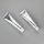100ml aluminum plastic facial cleanser tube cosmetic silver surface tube with matt silver screw cap
