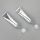 100ml aluminum plastic facial cleanser tube cosmetic silver surface tube with matt silver screw cap