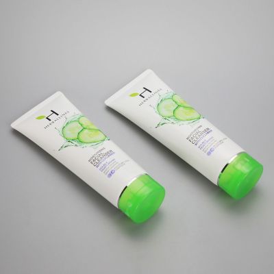 Offset printing180g PBL tube for facial cleanser body lotion with flip top cap