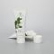 D40mm 3.4oz/100ml collapsible aluminum tube cosmetic hand cream packaging tube with white screw cap