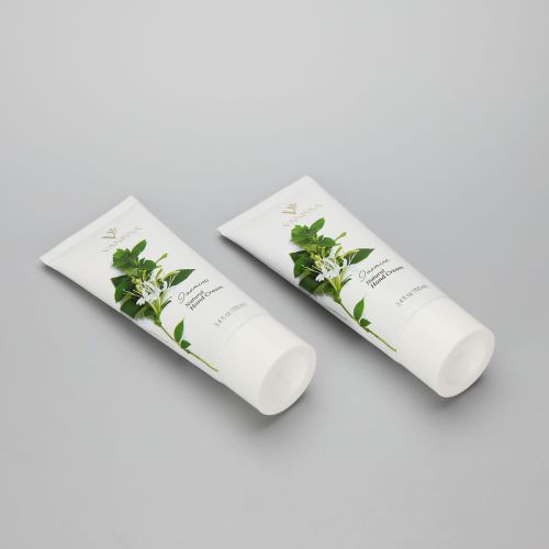 D40mm 3.4oz/100ml collapsible aluminum tube cosmetic hand cream packaging tube with white screw cap
