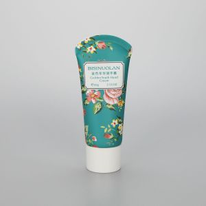 Offset printing 60g/2.12oz cosmetic empty special sealed hand cream tube with white screw cap