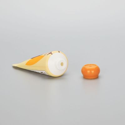 Cute 40g cosmetic plastic hand cream tube special sealed PE tube with animal shape tail