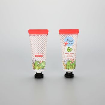 30ml cute cosmetic plastic hand cream tube with octagonal screw cap