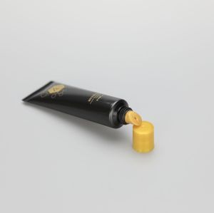 30ml 1oz  Matt black plastic cosmetic nose mask lip gloss tube with screw cap