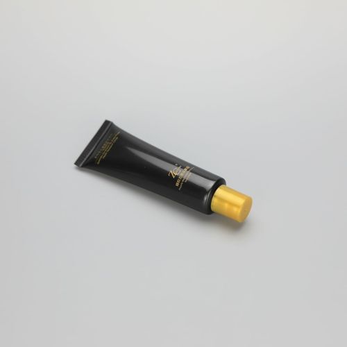 30ml 1oz  Matt black plastic cosmetic nose mask lip gloss tube with screw cap
