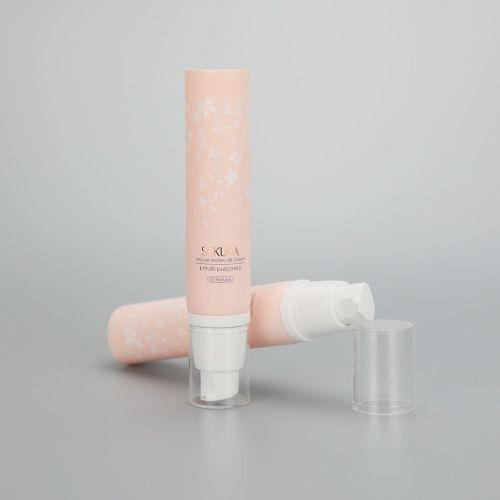 D30mm 35g BB CC sunscreen cream plastic cosmetic tube with airless pump and cover