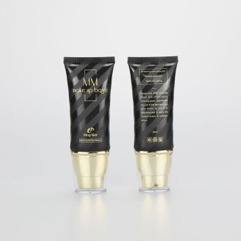 35ml black PBL plastic BB CC cream tubes with golden pumps and clear cover