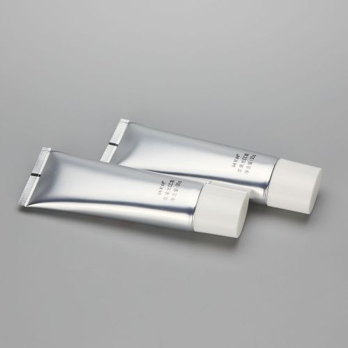 D30mm 35g Oval Shiny Color ABL Aluminum Plastic Cosmetic Tube for BB CC Cream with White Screw Cap
