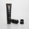 100ml matt black plastic cosmetic facial cleanser tube with flip top cap