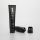 100ml matt black plastic cosmetic facial cleanser tube with flip top cap