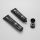 100ml matt black plastic cosmetic facial cleanser tube with flip top cap