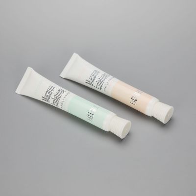 22mm PBL cosmetic plastic squeeze tube with ribbed screw cap